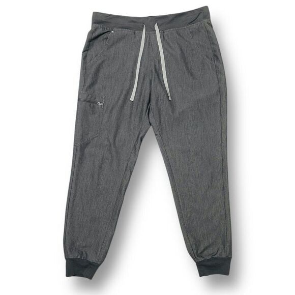 FIGS Technical Collection Gray Jogger Scrub Pants Medical Career Womens Size M - Picture 2 of 10
